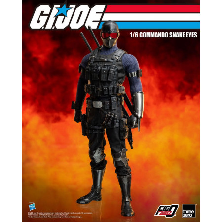 G.I. Joe FigZero akčná figúrka 1/6 Commando Snake Eyes 30 cm